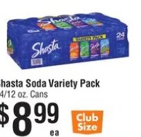 Shasta Soda Variety Pack at Smart & Final