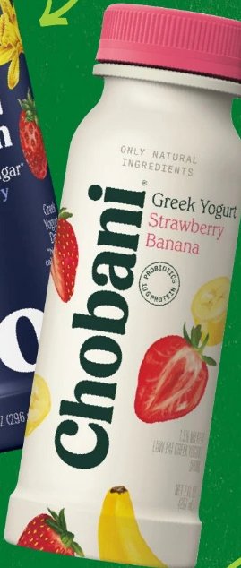 Chobani Greek Yogurt Strawberry Banana