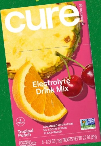 Cure Electrolyte Drink Mix Tropical Punch
