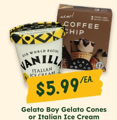 Gelato Boy Gelato Cones or Italian Ice Cream