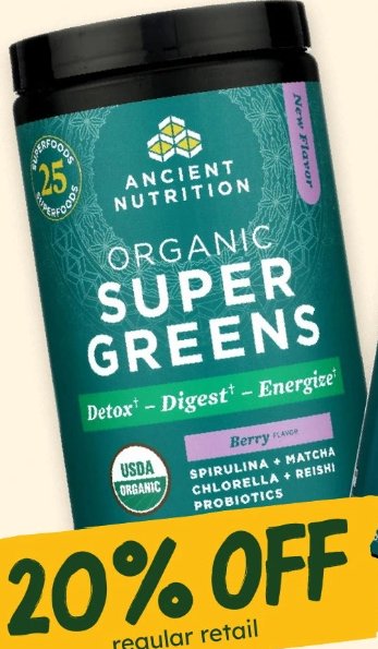 Ancient Nutrition Organic Super Greens