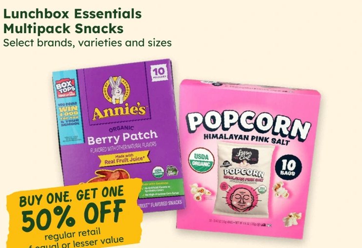 Lunchbox Essentials Multipack Snacks
