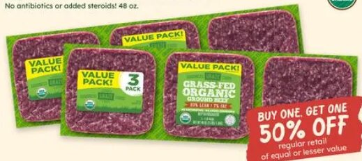 Goodness Grazecious Organic Grass-Fed 93% Lean Ground Beef