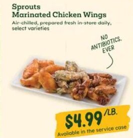 Sprouts Marinated Chicken Wings at Sprouts