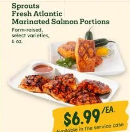 Sprouts Fresh Atlantic Marinated Salmon Portions at Sprouts