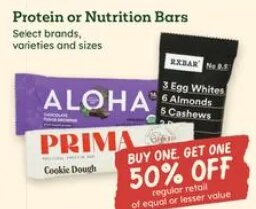 Protein or Nutrition Bars