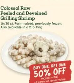 Colossal Raw Peeled and Deveined Grilling Shrimp