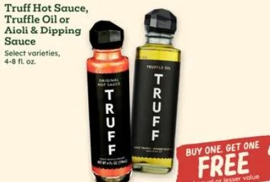 Truff Hot Sauce, Truffle Oil or Aioli & Dipping Sauce