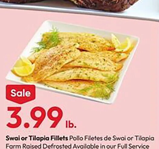Swai or Tilapia Fillets