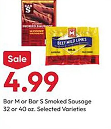 Bar M Bar S Smoked Sausage