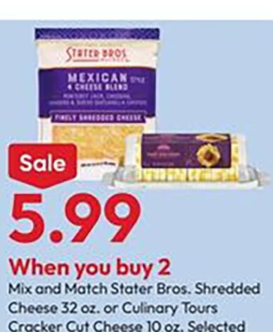 Stater Bros. Shredded Cheese