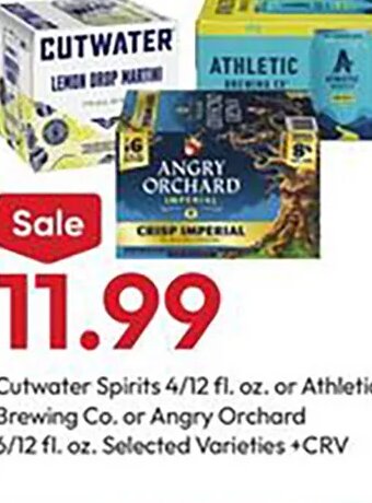 Cutwater Spirits or Athletic Brewing Co. or Angry Orchard