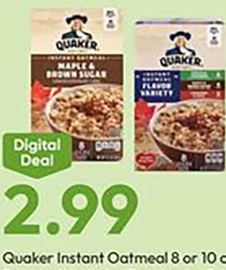 Quaker Instant Oatmeal at Stater Bros.
