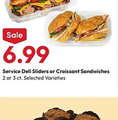 Service Deli Sliders or Croissant Sandwiches