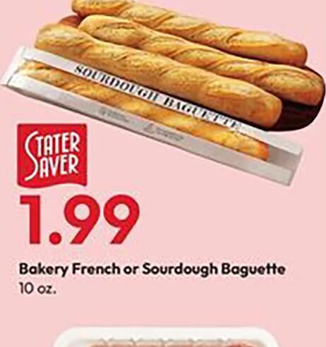 Bakery French or Sourdough Baguette