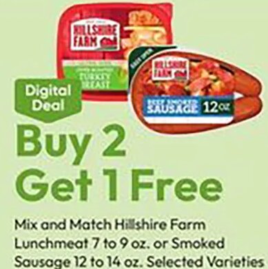 Hillshire Farm Lunchmeat or Smoked Sausage