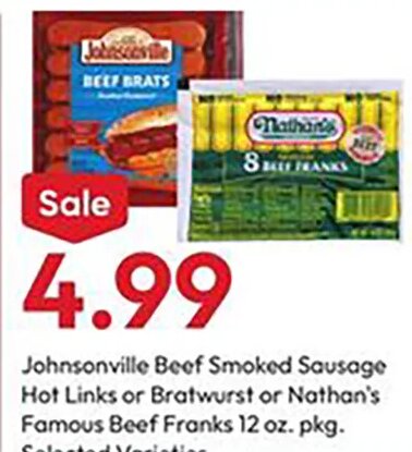 Johnsonville Beef Smoked Sausage