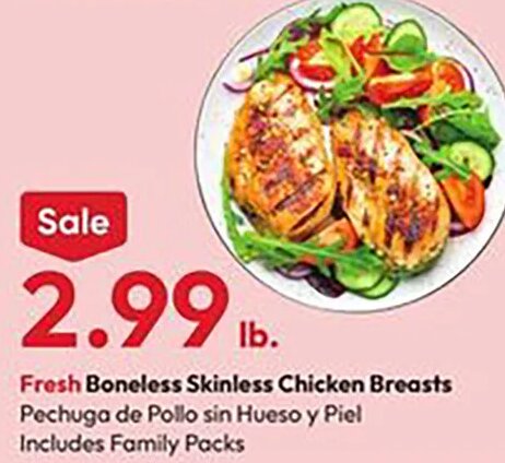 Fresh Boneless Skinless Chicken Breasts