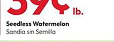 Seedless Watermelon at Stater Bros.