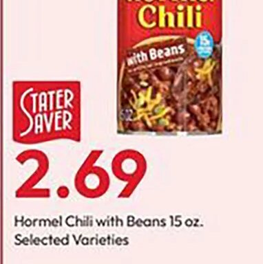 Hormel Chili with Beans
