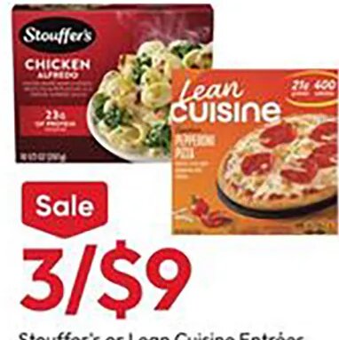 Stouffer's or Lean Cuisine Entrées at Stater Bros.