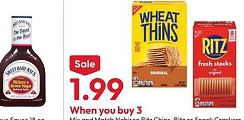 Nabisco Ritz Chips, Ritz or Snack Crackers at Stater Bros.