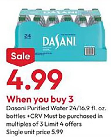 Dasani Purified Water