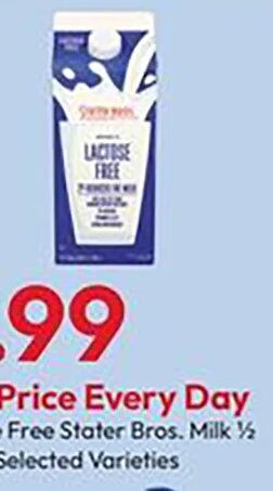 Lactose Free Stater Bros. Milk at Stater Bros.