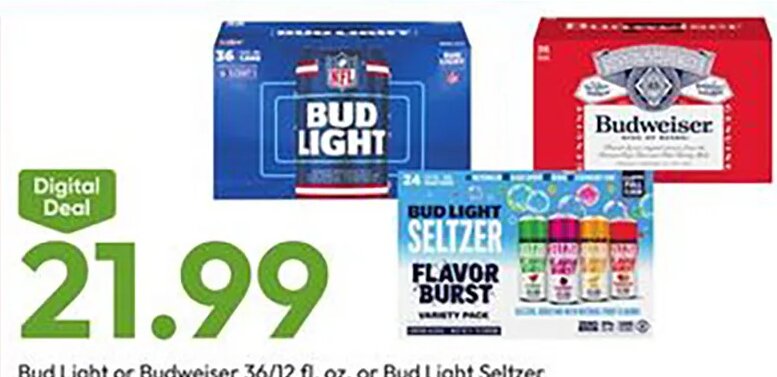 Bud Light or Budweiser or Bud Light Seltzer Variety Pack at Stater Bros.