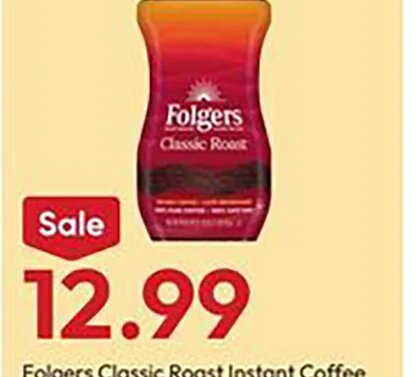 Folgers Classic Roast Instant Coffee at Stater Bros.