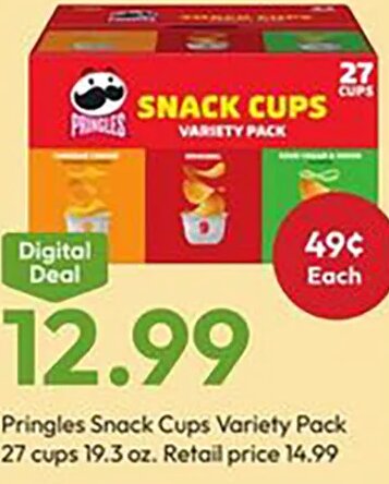 Pringles Snack Cups Variety Pack at Stater Bros.