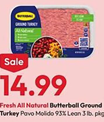 Fresh All Natural Butterball Ground Turkey at Stater Bros.