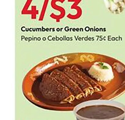 Cucumbers or Green Onions