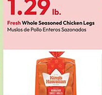 Fresh Whole Seasoned Chicken Legs