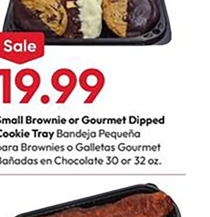 Small Brownie or Gourmet Dipped Cookie Tray at Stater Bros.