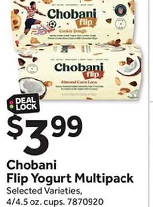 Chobani Flip Yogurt Multipack