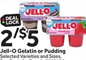 Jell-O Gelatin or Pudding