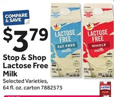 Stop & Shop Lactose Free Milk at Stop & Shop