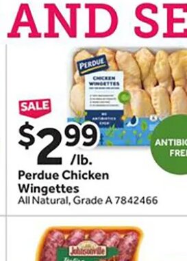 Perdue Chicken Wingettes