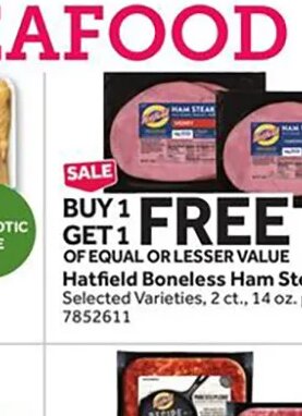Hatfield Boneless Ham Steak