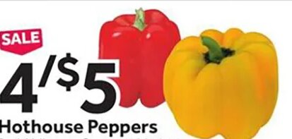 Hothouse Peppers at Stop & Shop