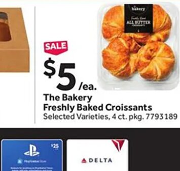 The Bakery Freshly Baked Croissants