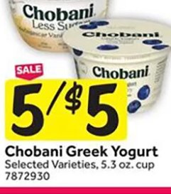 Chobani Greek Yogurt at Stop & Shop