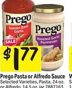 Prego Pasta or Alfredo Sauce at Stop & Shop