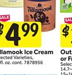 Tillamook Ice Cream at Stop & Shop