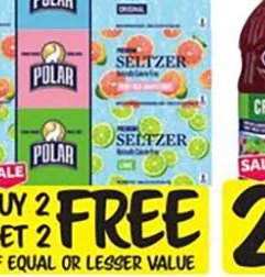 Polar Seltzer or Soda 12 Pack