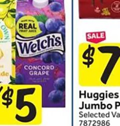 Newman's Own Ade or Welch's Juice