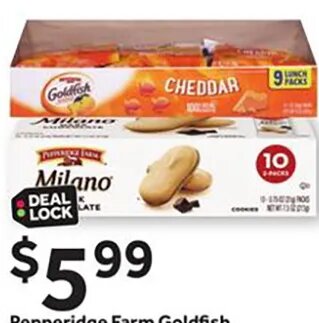 Pepperidge Farm Goldfish or Cookies Multipack at Stop & Shop