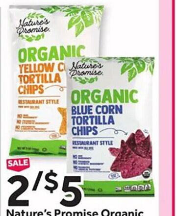 Nature's Promise Organic Tortilla Chips at Stop & Shop