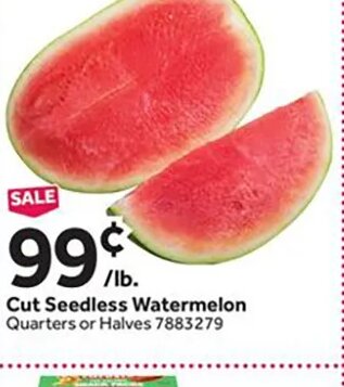 Cut Seedless Watermelon at Stop & Shop